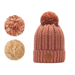 Beanie Chocolat Chaud Old Pink