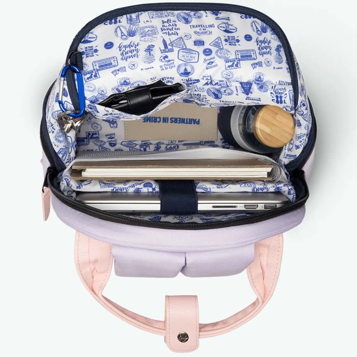 Old school purple - Medium - Backpack