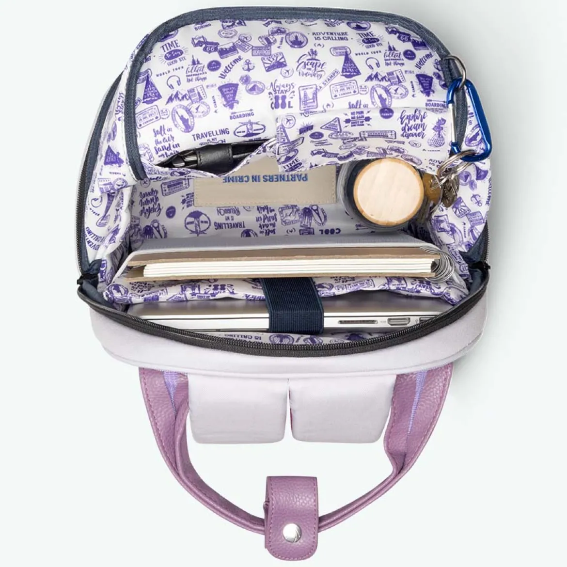 Old school purple - Medium - Backpack